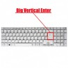 Spanish Keyboard for Gateway NV55 NV57H KB.I170G.318 frameless white color