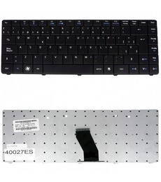 Clavier espagnol 9J.N1S82.A0S pour Acer Aspire 4732 et Gateway NV40 avec cadre noir
