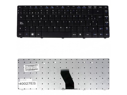 Teclado Español 9J.N1S82.A0S para Acer Aspire 4732 y Gateway NV40 con marco negro
