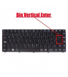 Teclado Espanhol 9J.N1S82.A0S para Acer Aspire 4732 e Gateway NV40 com moldura preta