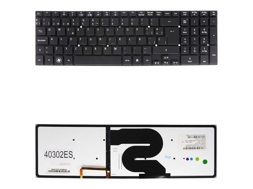 Spanish Keyboard AEZYGF00010 for Acer Aspire Ethos 5951G 8951G backlit