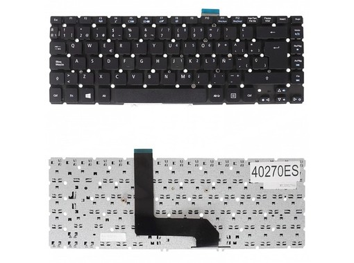 Teclado Espanhol NSK-R2GBQ para portátil Acer Aspire M5 e V5 sem moldura
