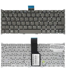 Spanische Tastatur PK130RO2C09 für Acer Aspire One 725 756 V5 S3 S5 Laptop grau ohne Rahmen