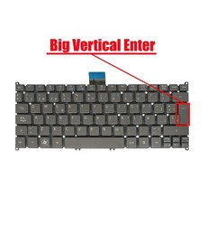 Teclado espanhol PK130RO2C09 para portátil Acer Aspire One 725 756 V5 S3 S5 cinzento sem moldura