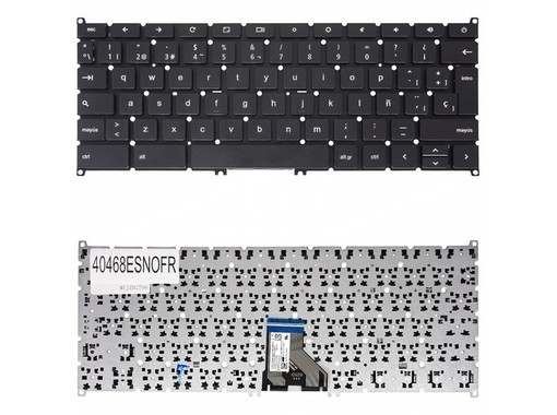 Teclado Espanhol para Acer Chromebook C720 C720P com part number EAZHN001010