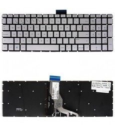 Spanish Keyboard for HP 15-BS 15-AB 15-BW with reference 925010-B31, backlit and frameless.