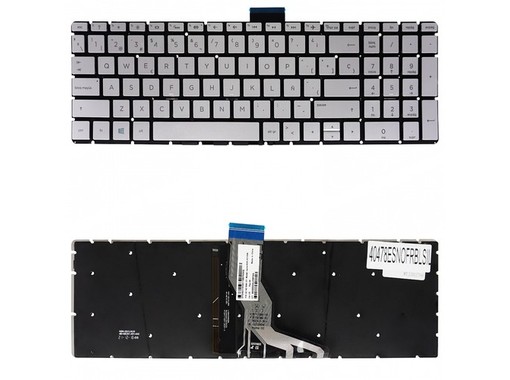 Spanish Keyboard for HP 15-BS 15-AB 15-BW with reference 925010-B31, backlit and frameless.