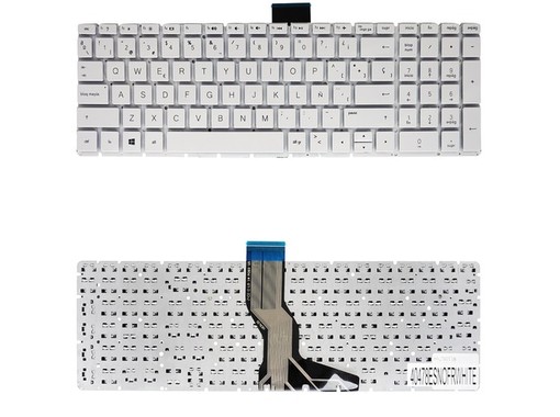 Clavier Espagnol Blanc 925010-B31 pour ordinateur portable HP 15-BS 15-AB 250 G6