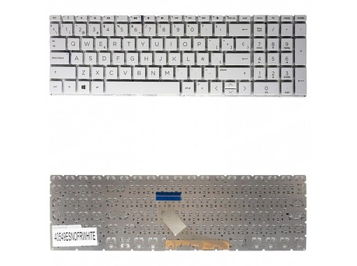 Clavier Espagnol Blanc L20387-001 pour ordinateur portable HP 15-DA 15-DB 250 G7