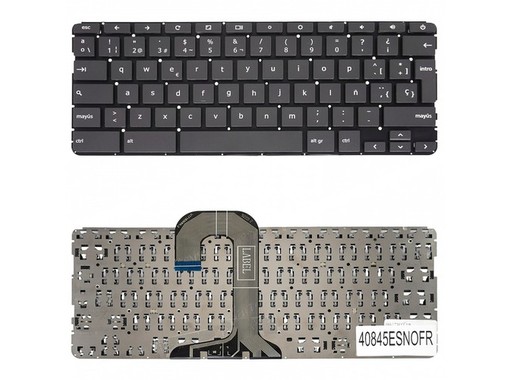 Teclado Español L14355-001 para HP Chromebook 11 G6 EE y 14 G5, color gris sin marco