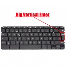 Clavier espagnol L14355-001 pour HP Chromebook 11 G6 EE et 14 G5, couleur grise sans cadre