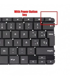 Clavier espagnol L14355-001 pour HP Chromebook 11 G6 EE et 14 G5, couleur grise sans cadre