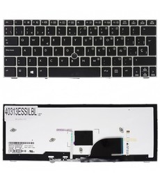 Clavier Espagnol 693363-071 pour HP EliteBook 2170 2170p avec rétroéclairage et pointeur