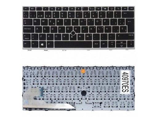Clavier Espagnol L13698-071 pour HP EliteBook 730 G5 735 G5 830 G5 830 G6