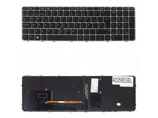 Clavier espagnol 821194-071 pour HP EliteBook 850 G3 850 G4 avec pointeur et rétroéclairage