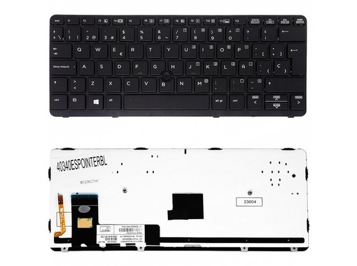 Teclado español para HP EliteBook 820 G1 820 G2 con pointer y retroiluminación 776452-001