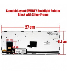Clavier Espagnol 6037B0099432 pour HP EliteBook 820 G1 820 G2 avec pointeur et rétroéclairage