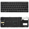 Teclado Español 826631-201 para HP EliteBook 820 G3 820 G4 con puntero y marco