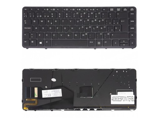 Clavier espagnol 776475-001 pour HP EliteBook 840 G1 G2 850 G1 G2 avec pointeur et rétroéclairage
