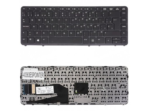 Clavier espagnol avec pointer pour HP EliteBook 840 G1 G2 850 G1 G2 référence 776475-001