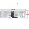 Clavier espagnol 641179-001 pour HP EliteBook 8560P et ProBook 6560b