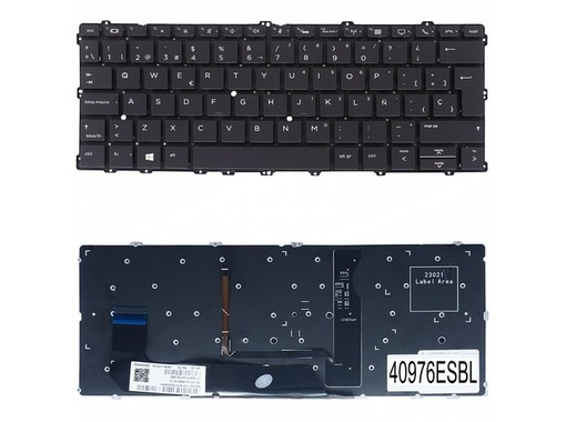 Clavier Espagnol 904507-001 pour HP EliteBook x360 1030 G2 G3 G4 rétroéclairé