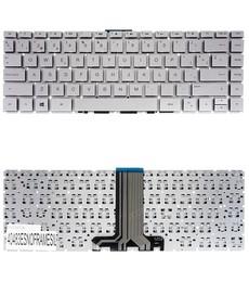 Spanish Keyboard for HP Pavilion 14-BS 240 G6 with reference 920895-071, silver color and frameless