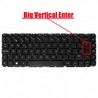 Clavier Espagnol 741062-071 pour HP Pavilion 14-N 240 G2 sans cadre