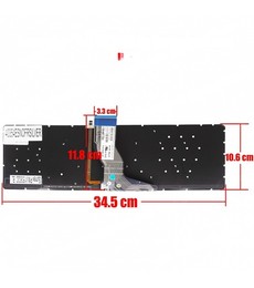 Clavier Espagnol 809031-A41 pour HP Pavilion 15-AB 15-BC Argent Sans Cadre