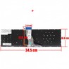 Clavier Espagnol 809031-A41 pour HP Pavilion 15-AB 15-BC Argent Sans Cadre