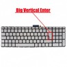 Teclado Español 809031-A41 para HP Pavilion 15-AB 15-BC Plata Sin Marco