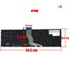 Clavier espagnol 809031-A41 pour HP Pavilion 15-AB 15-BC avec rétroéclairage vert