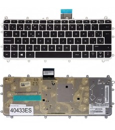 Clavier espagnol PK131501A00 pour HP Pavilion x360 11-N avec cadre argenté