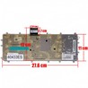 Clavier espagnol PK131501A00 pour HP Pavilion x360 11-N avec cadre argenté