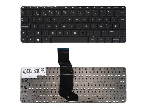 Clavier Espagnol pour HP Pavilion x360 11-N avec numéro de pièce 755896-071 sans cadre
