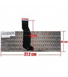 Spanish Keyboard for HP Pavilion x360 11-N with part number 755896-071 frameless