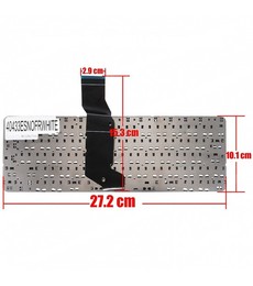 Teclado Espanhol 755896-071 para HP Pavilion x360 11-N Series em cor branca e sem moldura