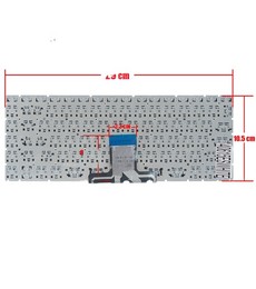 Clavier espagnol L15600-031 pour HP Pavilion x360 14-CD 14-CE blanc sans cadre