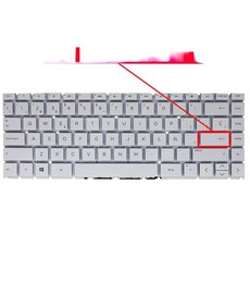 Spanish Keyboard L15600-031 for HP Pavilion x360 14-CD 14-CE white frameless
