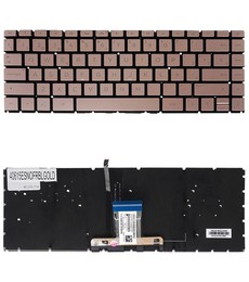 Teclado Espanhol L15600-031 para HP Pavilion x360 14-CE Dourado Retroiluminado
