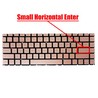 Clavier Espagnol L15600-031 pour HP Pavilion x360 14-CE Doré Rétroéclairé