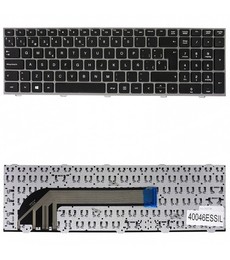 Clavier Espagnol pour HP ProBook 4540s 4545s avec cadre argenté 683491-071