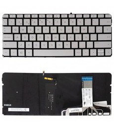 Clavier Espagnol PK131J41B17 pour HP Spectre 13-V et Pro 13 G1, couleur argent, rétroéclairé