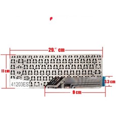 Teclado Espanhol 732298-071 para HP Split X2 13-M e Pavilion 13-P sem moldura