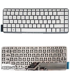 Spanish Keyboard for HP Split X2 13-M 732298-071 White frameless