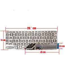 Spanische Tastatur für HP Split X2 13-M 732298-071 Weiß ohne Rahmen