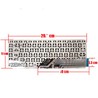 Clavier Espagnol pour HP Split X2 13-M 732298-071 Blanc sans cadre