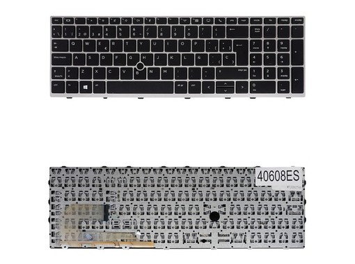 Clavier espagnol L17971-071 pour HP ZBook 15U G5 G6 et EliteBook 850 G5 G6