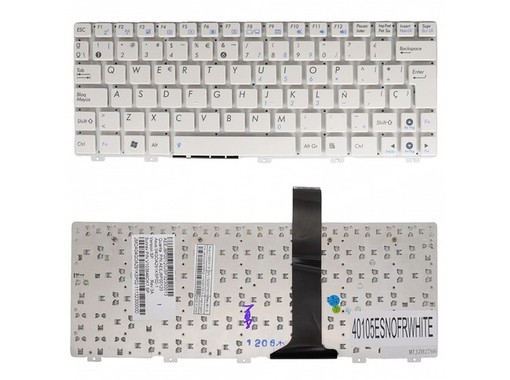 Spanische Tastatur Weiß V103646OK1 für Asus Eee PC 1015 Ohne Rahmen
