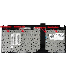 Clavier Espagnol V103662GK1 pour Asus Eee PC 1015 1011 1025 Noir